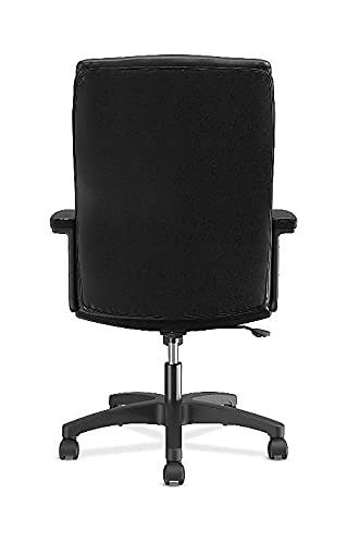 basyx by HON Leather Executive Chair - High-Back Computer Chair for Office Desk, Black (VL151)