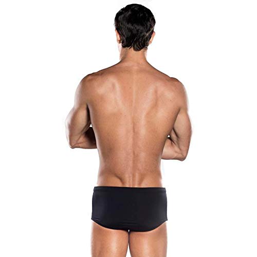 Sunga Para Natação com Compressão, Lateral Larga Fabíola Molina Homens Gg Azul/Vermelho/Azul