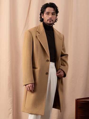 Men's Trench Coat Man Mid Long Jacket Formal Casual Peacoat Fall Winter Warm Overcoat2