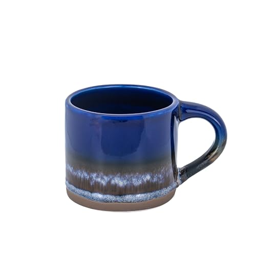 Sass & Belle Marlowe Mug Blue/Brown - Rustic Coffee Mug and Tea Cup – Stylish Hand-Glazed Stoneware – Gifts for Her, Him, Mum – Sass and Belle Design