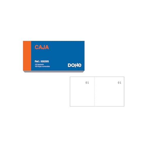 Dohe - Talonarios Vales de Caja (20 uds.) - Blocs con 100 Hojas N...