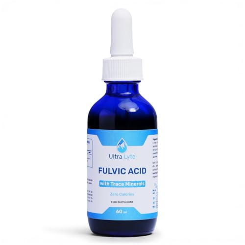 Ultra Lyte Fulvic Acid 250MG Fulvic Acid Food Supplement Concentrated Fulvic Minerals Non-GMO and Gluten-Free Liquid Fulvic Acid Supplement for Digestion Support Immunity Boost 59ml