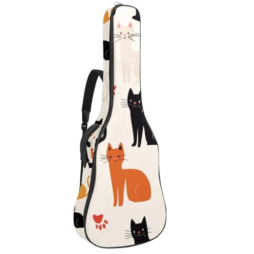 Étui guitare acoustique chat idéal pour transporter sa basse au cours