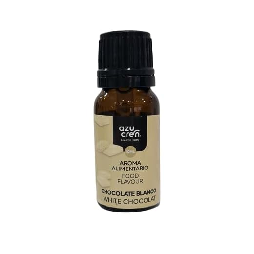 Azucren - Saborizante para Repostería - Aporta Aroma y Sabor a tus Tartas, Bizcochos y Galletas -10 ML (Chocolate Blanco)