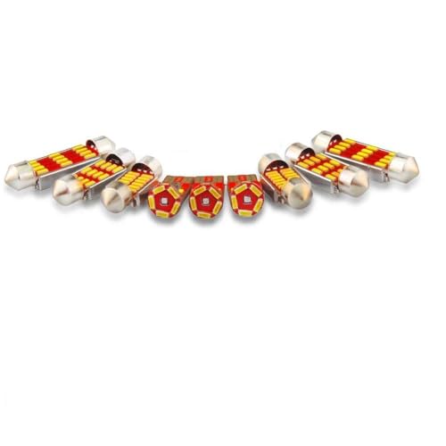 14 Bombillas Para Ford Mondeo 3 MK3 2001-2007, Kit De Iluminación Interior Para Maletero, Lámpara De Visera Y Cúpula. Autopartes(White)