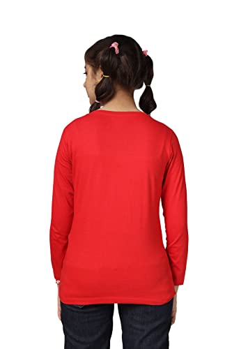 Image of KYDA KIDS 100% Cotton Girls Full Sleeve Printed T-Shirt,Regular fit Round Neck Tops (Pack of 3)