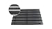 Produktbild EMCO Eingangsmatte DIPLOMAT 22mm Gummi + Bürsten schwarz Fußmatte Schmutzfangmatte Fußabtreter Antirutschmatte, Größe:590 x 390 mm