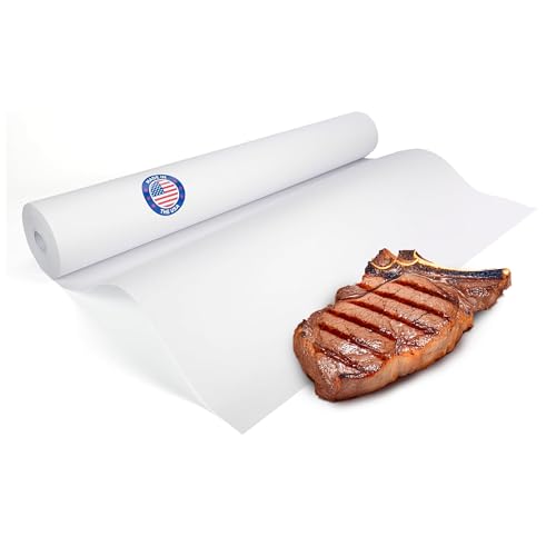 Image of White Butcher Paper Roll 24 inch x 1200 inch (100 feet) - USA-Made Natural Paper