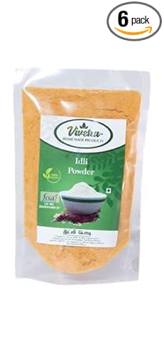 South Indian Spices Powders Special Combo Pack (Idly Powder, Dal Powder, Sesame Powder, Horse Dal Powder, Curry Leaf Powder & Moringa Leaf Powder) (100g Each | 600g(6x100g))