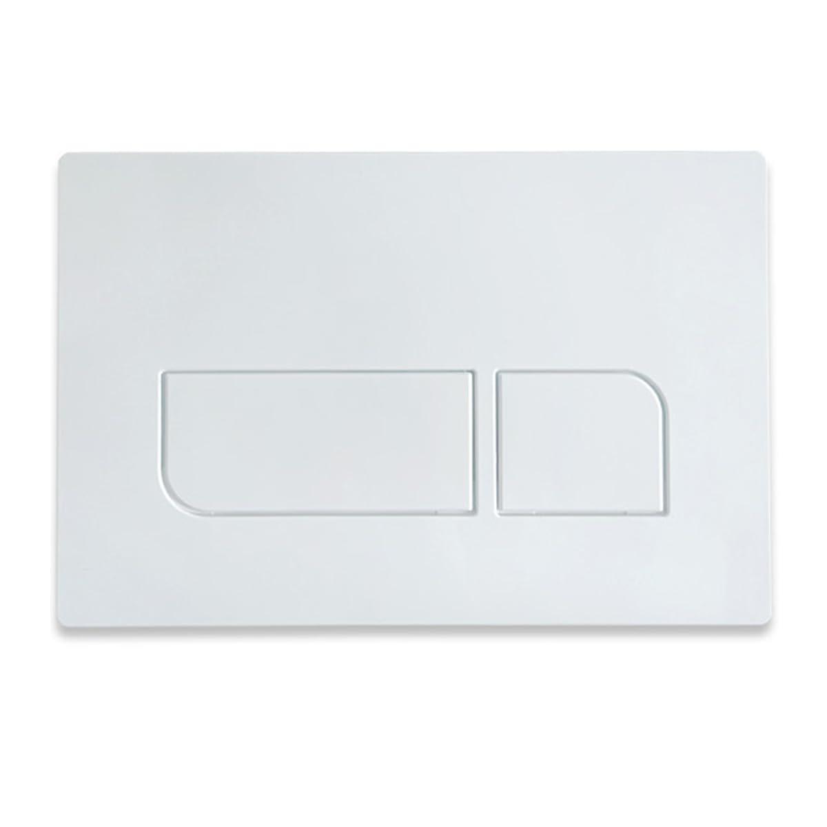 Toilet Dual Flush Plate for Geberit Concealed Cistern - Compatible with Sigma 01, 20, 30, 50 and UP300, UP320 Actuator Plates, White Finish