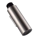 MroMax 100mm x 30mm Kitchen Sink Faucet Spray Head Universal Bathroom Kitchen Faucet Pull-Out Head Replacement Part Brushed 1Pcs