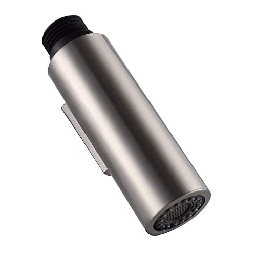 MroMax 100mm x 30mm Kitchen Sink Faucet Spray Head Universal Bathroom Kitchen Faucet Pull-Out Head Replacement Part Brushed 1Pcs