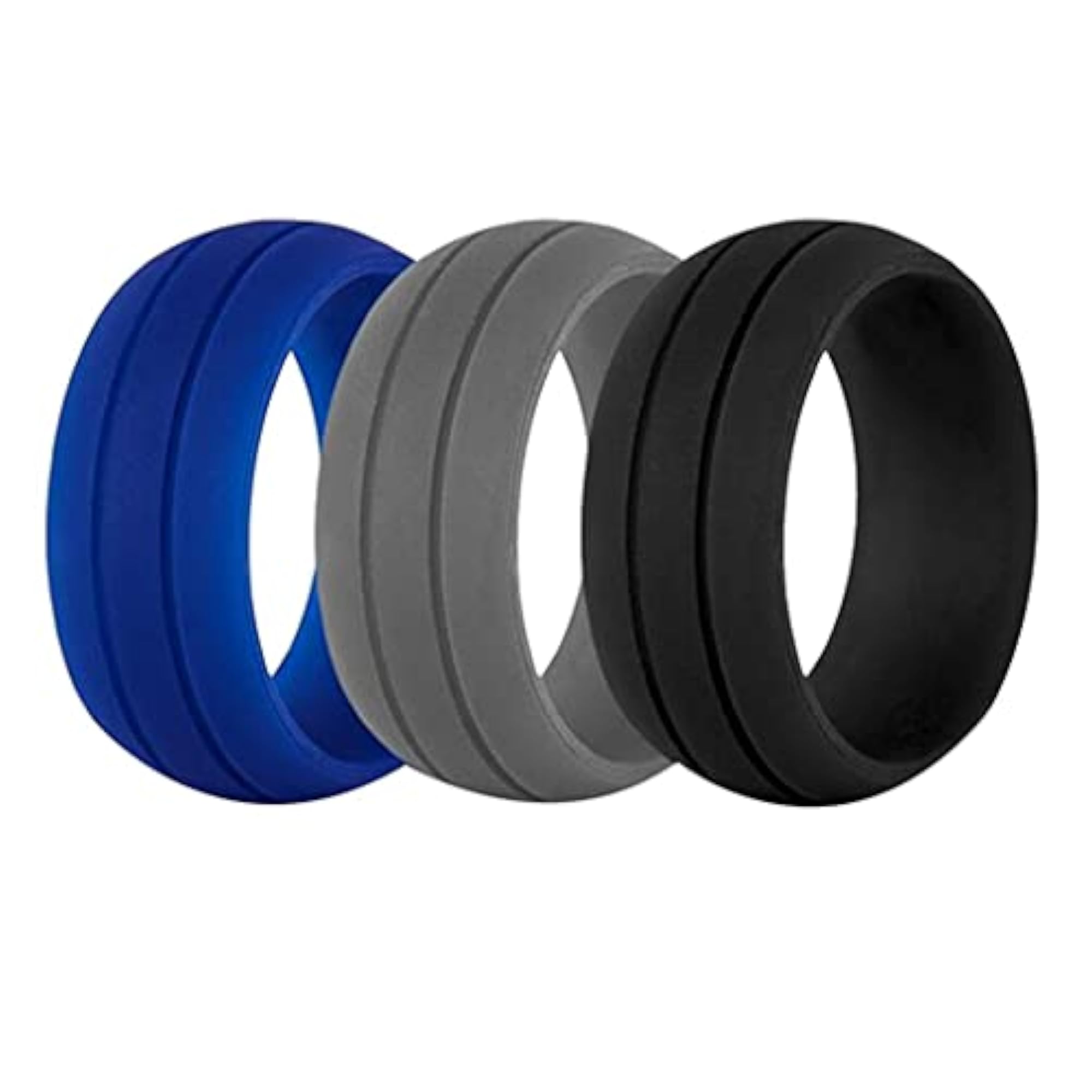3pc Comfortable Soft Material Wedding Ring Band Set