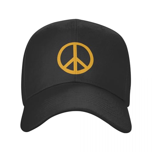 YERTYIJH Clásico Clásico Símbolo de la Paz Gorra de Béisbol Mujeres Hombres Personalizado Ajustable Adulto Papá Sombrero Al Aire Libre Snapback Gorras Cool