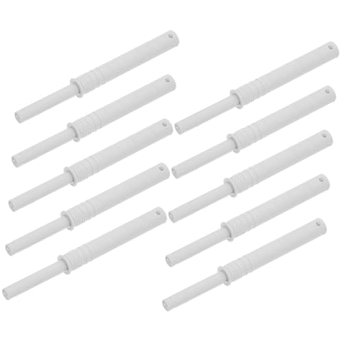 SOPOTUTU 10 piezas Pestillos Magnéticos Push para Puertas de Armario Amortiguadores Silenciosos para Cocina y Vestidor Diseño Invisible y Seguro Color Gris
