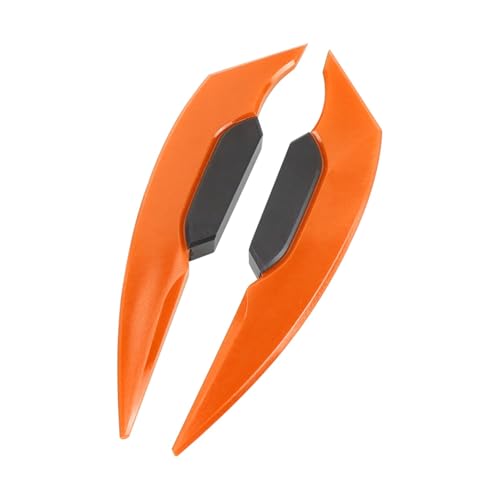 Ailes de carénage avant moto orange et becquet latéral universel pour spoiler de queue sport