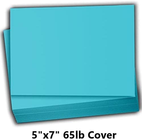 Miniatura 2 de Hamilco Papel de cartulina de color para álbumes de recortes, papel de cartulina de 5 x 7 pulgadas, cubierta de 65 libras, paquete de 100 unidades