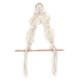 Fdit Toilettenpapierhalter, Wandbehang Holzständer, Dekorativ Handgewebt, Kann Handtücher, Taschentücher, Mäntel, Gürtel, Schlüssel Aufhängen