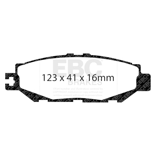 Image of EBC Brakes Redstuff 3000 Series Sport Brake Pad Set DP31008C to Fit TOYOTA,TOYOTA (AUSTRALIA AND NEW ZEALAND),LEXUS