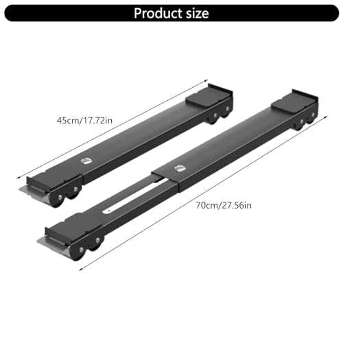 Support machine à laver base mobile réglable pour protéger votre parquet des rayures - 4