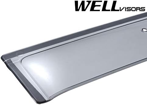 WellVisors Window Visors Wind Deflectors Compatible with Scion xA 2004-2007 Premium Series Rain Guards 3-847SC001