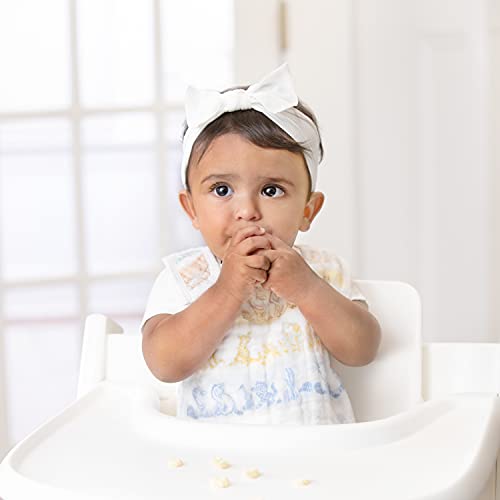 Aden + Anais 100% Cotton Muslin Snap Bib – Super Absorbent, Soft 3-Layer Baby Bib For Boys & Girls With Adjustable Snap-Closure For Teething, Eating, Drooling, 3-Pack, Winnie In The Woods #TOP3