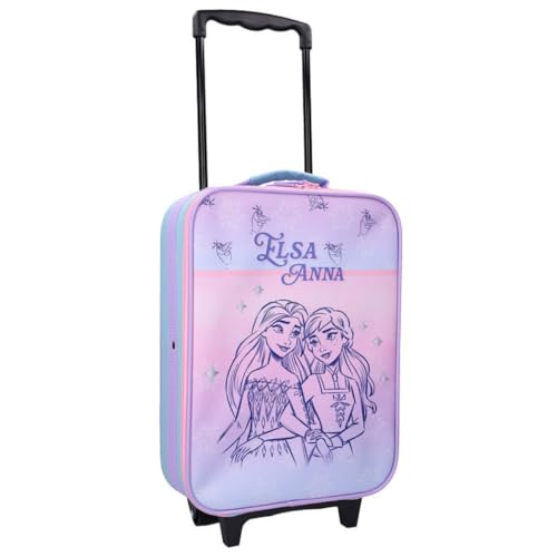 mybagstory | Valise Enfant Reine des Neiges 2 Frozen II | Trolley à roulettes pour Fille | Dimensions 49x31x14 cm | Bagage Cabine Idéal Voyage Vacances et...