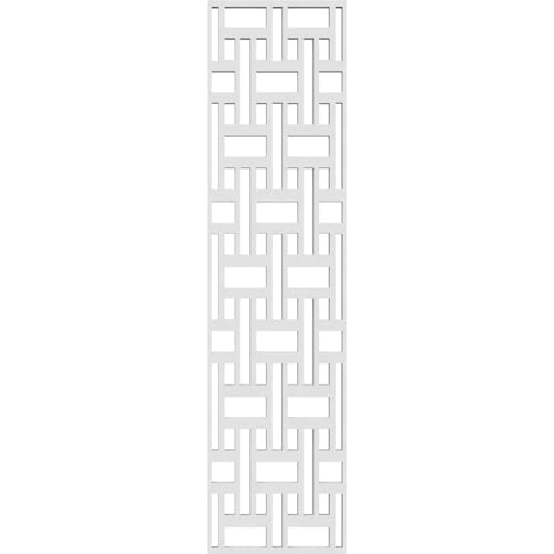 Image of 9 3 /8 inchW x 39 3 /8 inchH x 3 /8 inchT Denton Decorative Fretwork Wall Panels in Architectural Grade PVC