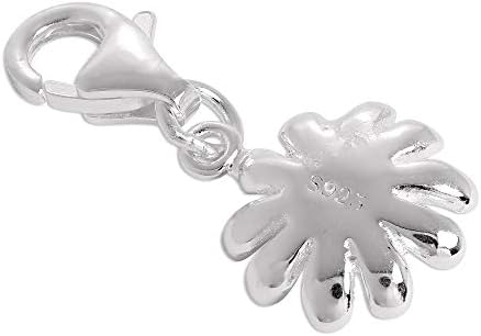 Gold Dipped & Sterling Silver Daisy Flower Clip on Charm