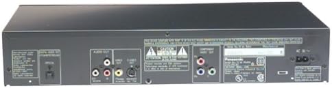 Panasonic DVD Player remote control with various buttons for power, playback, menu navigation, and numerical input.