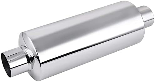 EVIL ENERGY 2" Resonator Muffler Stainless Steel (2.0inch Inlet/Outlet, 13.8" Length)