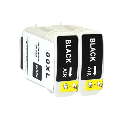 ELUPNMF XiongCai Cartuchos de Tinta de Repuesto Compatibles con 88 para Impresoras Officejet Pro K550 K550dtn K550dtwn K5400dn K8600 L7580 L7590 HP88 XL