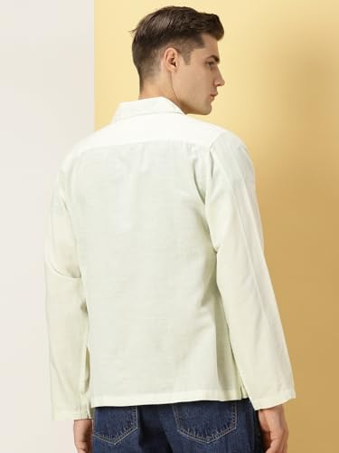 Image of Thomas Scott Men's | Solid | Full Sleeve | Regular Fit | 100% Cotton | Double Pocket | Spread Collar | Casual Shirt
