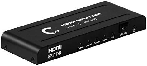 Expert Connect | 1x4 HDMI Splitter | Ultra HD 4K/2K | 1 Input - 4 outputs | Full HD/3D | 1080P | HDMI 1.4 | HDTV | PS4 / PS3 | XboxOne / 360 | DVD | Blu-ray | DTS Digital