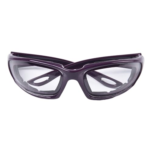 Homeponnew Gafas de cebolla antidesgarro para cortar y picar, gafas de seguridad antivaho con cómodo sello de espuma, gafas de protección ocular unisex con caja de almacenamiento