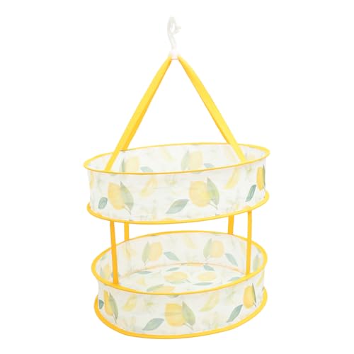 MUCKLILY メッシュ乾燥ハンギングバスケット 吊るしメッシュ乾燥機 メッシュ吊り下げ式エアードライヤー clothes drying rack laundry rack 折りたたみ式衣類乾燥機