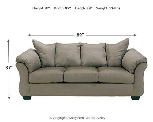 Signature-Design-by-Ashley-Darcy-Casual-Plush-Sofa-Grayish-Brown Signature Design by Ashley Darcy Casual Plush Sofa Grayish Brown