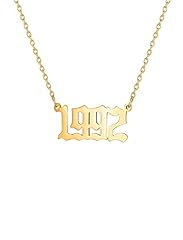 Year Necklace Gold-1992