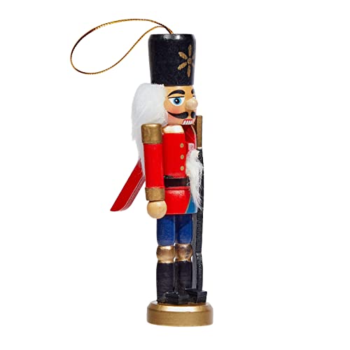 6 Pack Wood Nutcracker Ornaments For Christmas Tree, Rustic Holidays Decorations In 6 Designs (1 X 5 Inches) #TOP4