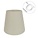 Produktbild Eastlion Lampenschirm 5.5"/Ø14cm E14 E27 Lampenschirm for Flachs Kerze Kronleuchter Wandleuchte Pendelleuchte Tischlampe,Beige