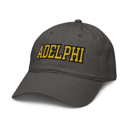 Adelphi Panthers Title Gray Officially Licensed Adjustable Baseball Hat