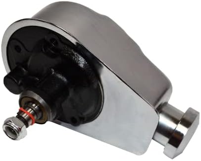A-Team Performance Chrome Power Steering Pump Kit - JM2000C Saginaw P Series, Chrome Aluminum - Smooth Steering Control for Classic Cars & Engine Swaps - Compatible with GM Vehicles 1955-1976