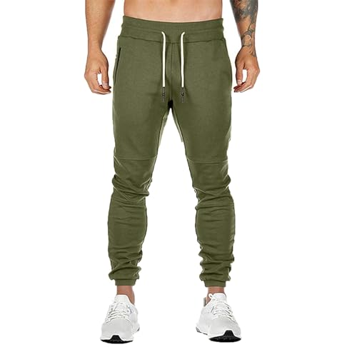 Pantalon de survêtement casual homme en lin à jambes larges