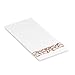 100 Disposable Guest Towels Soft and Absorbent Linen-Feel Paper Hand Towels Durable Decorative Bathroom Hand Napkins Good for Kitchen, Parties, Weddings, Dinners or Events White and Rose Gold