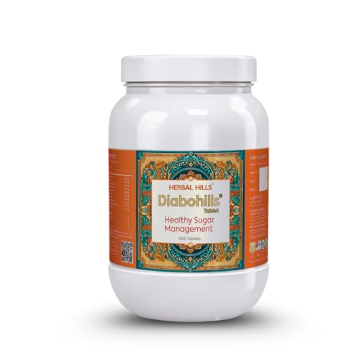 Image of Herbal Hills Diabohills Tablets, (900 Tablets Pack) | Supports Sugar Control & Pancreatic Health | Ayurvedic Sugar Management Supplement For Blood Sugar Balance & Metabolism | With Jamun, Karela & Gudmar