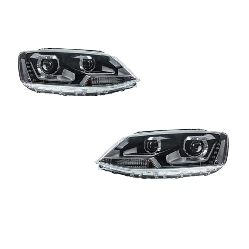 Faros delanteros Volkswagen Sagitar 2012-2018 con intermitentes y luces de freno