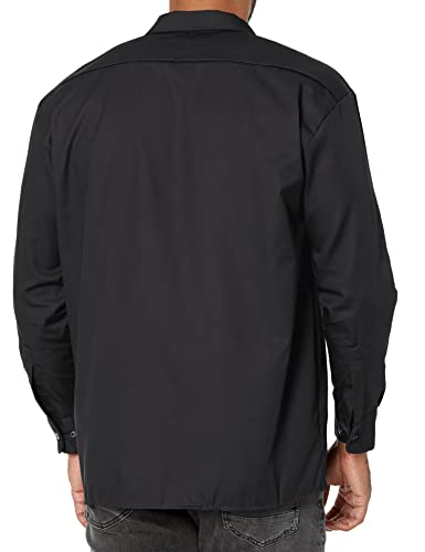 Dickies Mens Long-Sleeve Work Utility Button Down Shirts, Black, X-Large Us #TOP1