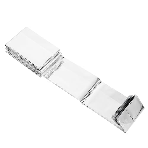 HONMEET 1pc Emergency Thermal Survival Blanket Outdoor Aluminum Foil Insulation Wrap Lightweight Compact Retains Body Heat for Hiking Camping Emergency Situations