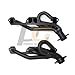 Exhaust Shorty Headers 1-1/2 x 2-1/2 inch. Black Paint for 1996-2002 Dakota Durango Ram 1500 2500 3500 5.2L 5.9L Magnum V8