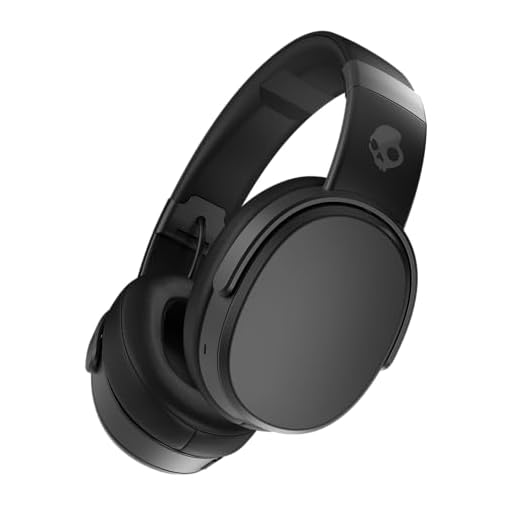 Skullcandy Crusher Wireless Over-Ear Bluetooth Headphones for iPhone and Android with Microphone / 40 Hours Battery Life / Extra Bass Tech / Great for Music, School, Workouts, and Gaming - Black